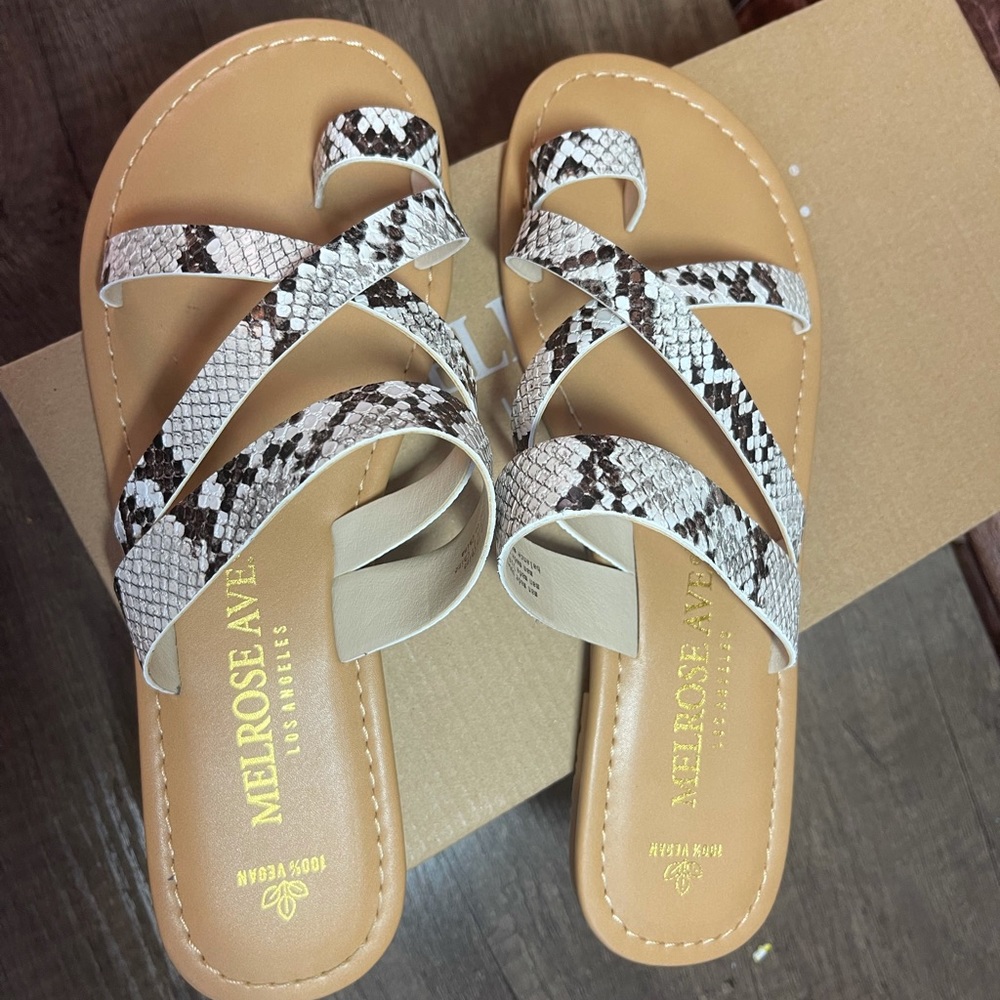 Snake Print Sandals